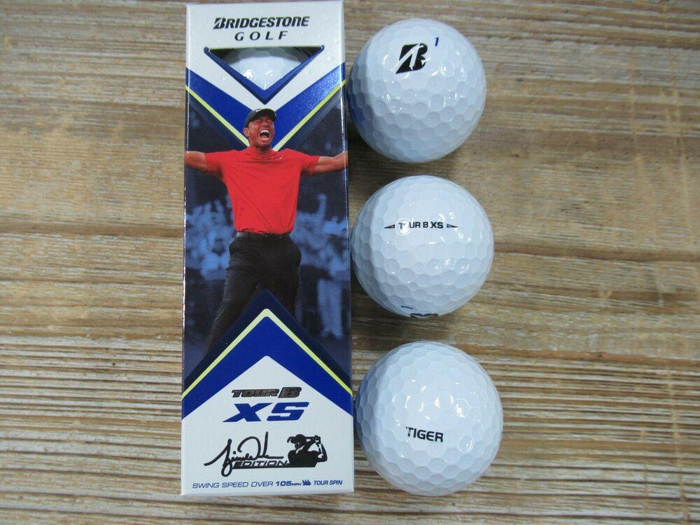 NEW 2020 Bridgestone Tour B XS Golf Balls Tiger Woods Edition TW 3 Ball Sleeve SidelineSwap NEW 2020 Bridgestone Tour B XS Golf Balls Tiger Woods Edition TW 3 Ball Sleeve SidelineSwap