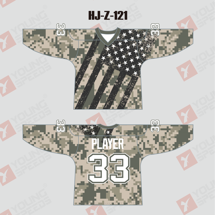 goalie cut hockey jersey