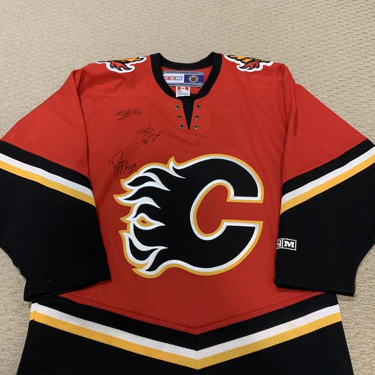 Calgary flames ccm jersey Clearance