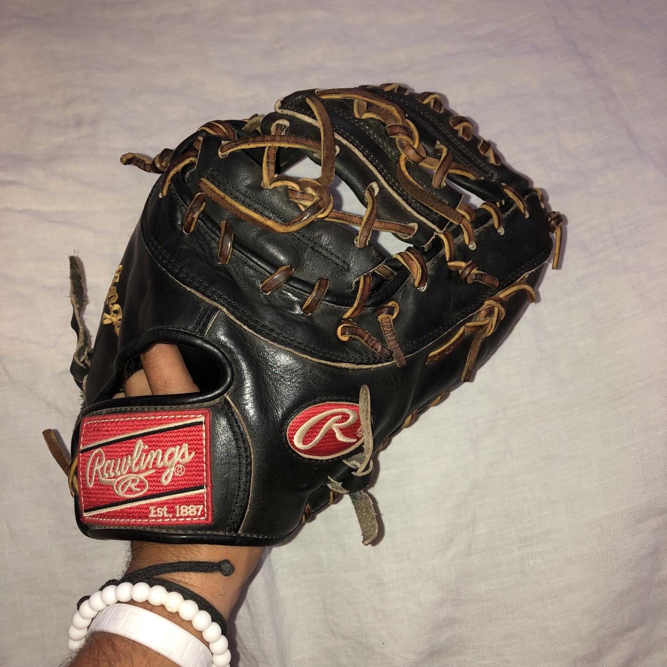 Rawlings Black High School College First Base Heart Of The Hide 12 5 Glove Baseball Gloves Mitts