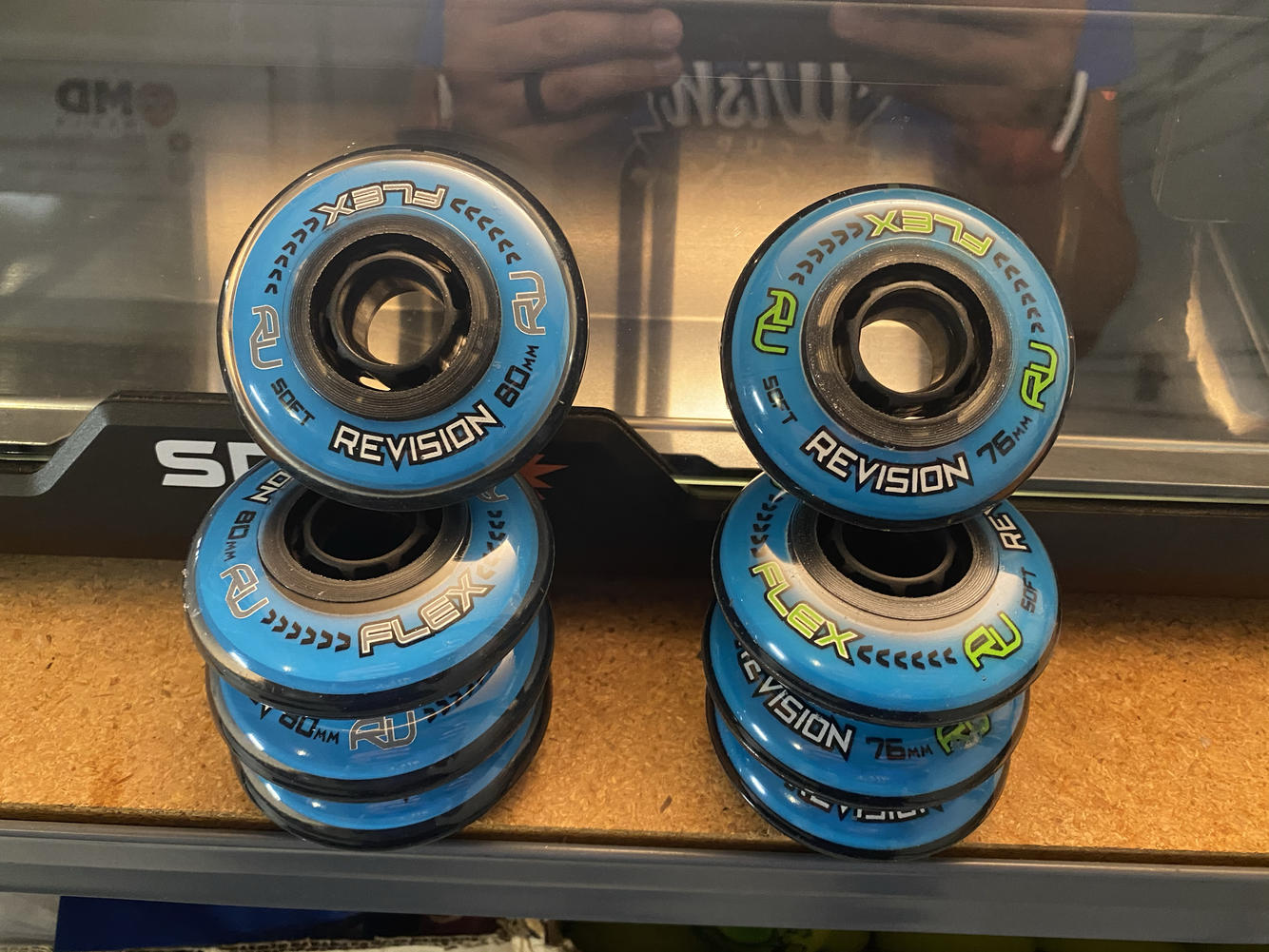 Revision Flex Inline Roller Hockey Wheels INDOOR SOFT 76MM 80MM 8