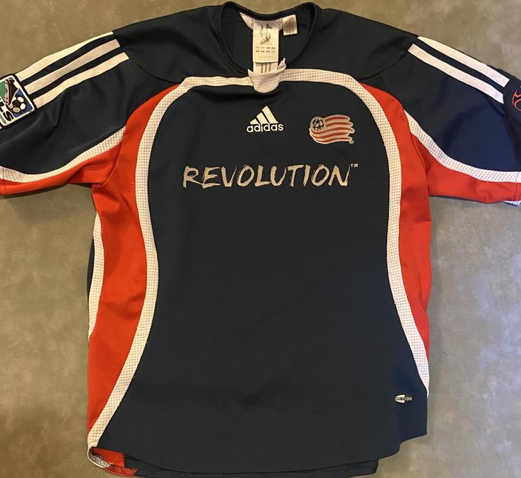 Adidas Jersey New England Revolution Used Youth Medium Soccer
