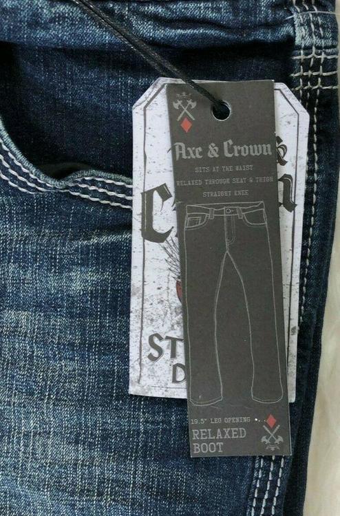 mens axe and crown jeans
