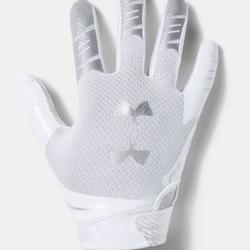 white youth football gloves