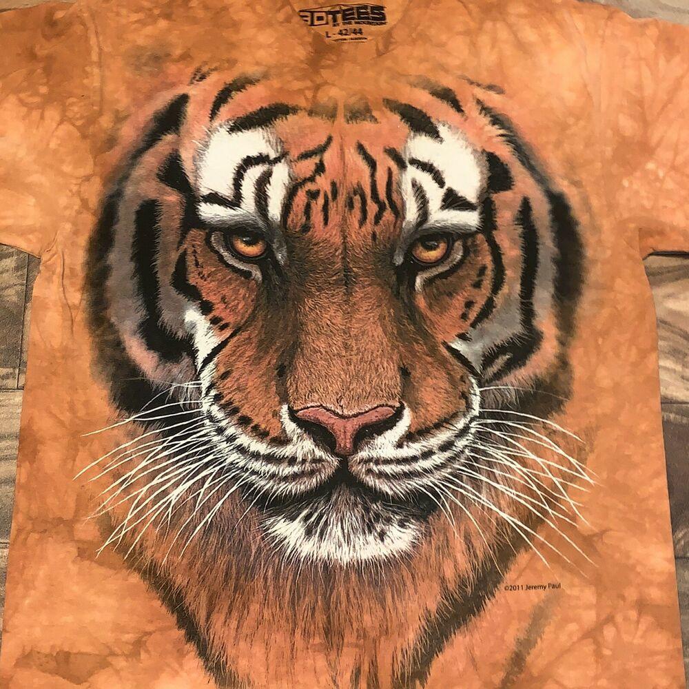 Tiger Down Mountain Painting Boys Print Graphic Tee Short Sleeve T-Shirt Tiger Down Mountain Painting Boys Print Graphic Tee Short Sleeve T-Shirt