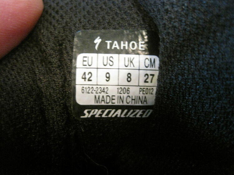 specialized tahoe mens cycling shoes