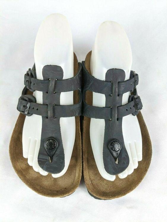navy blue birkenstock sandals