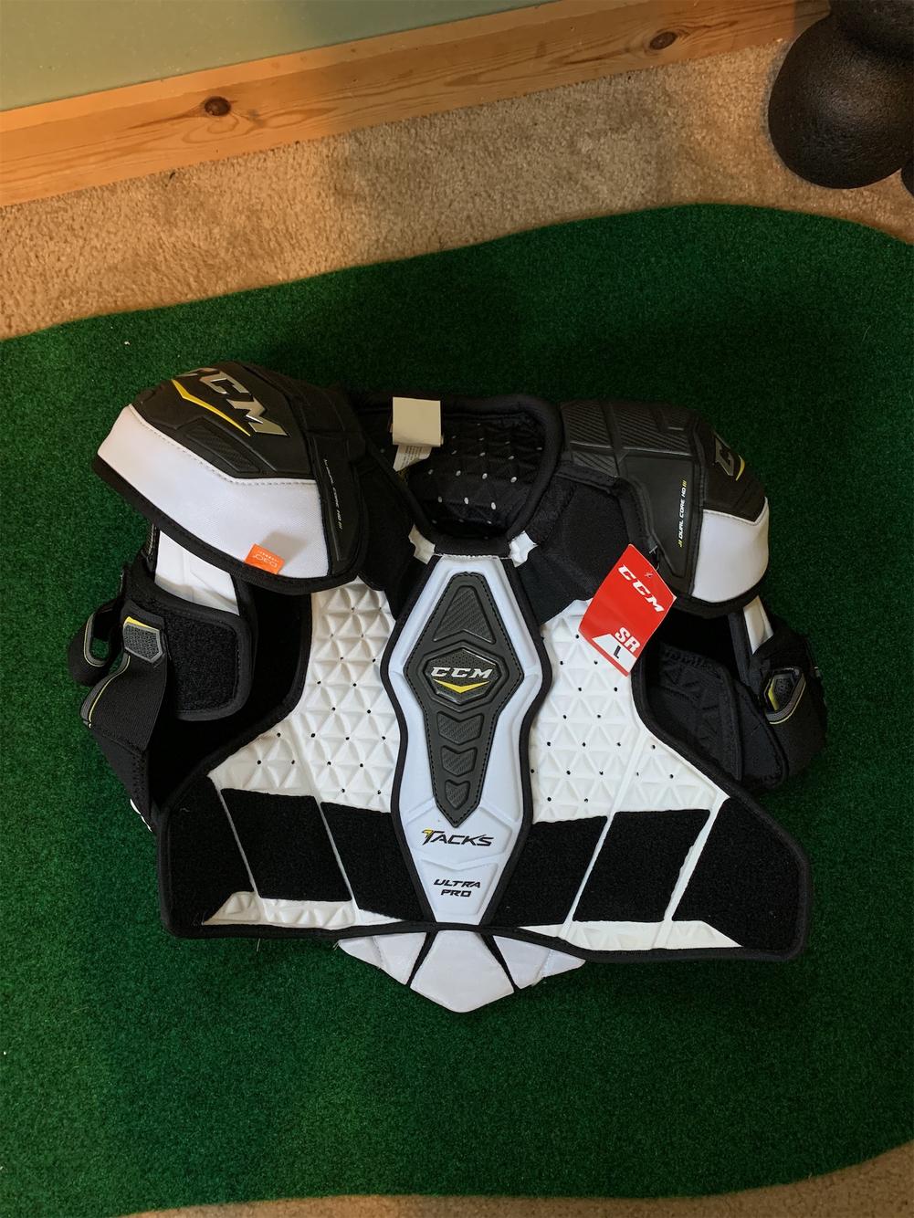Senior Large CCM Ultra Tacks Pro Pro Stock Shoulder Pads SidelineSwap