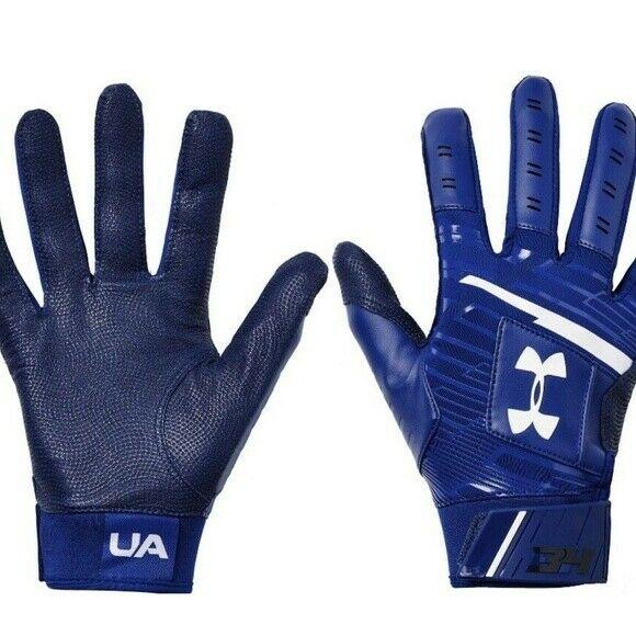 UNDER ARMOUR BRYCE HARPER BASEBALL BATTING GLOVES YOUTH PAIR SET ROYAL