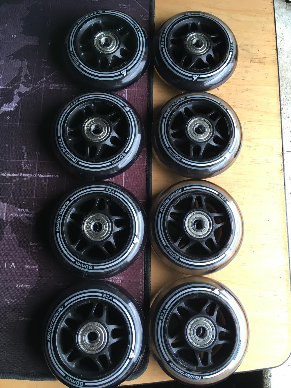 RollerBlade wheels, Bearings, & Spacers SidelineSwap