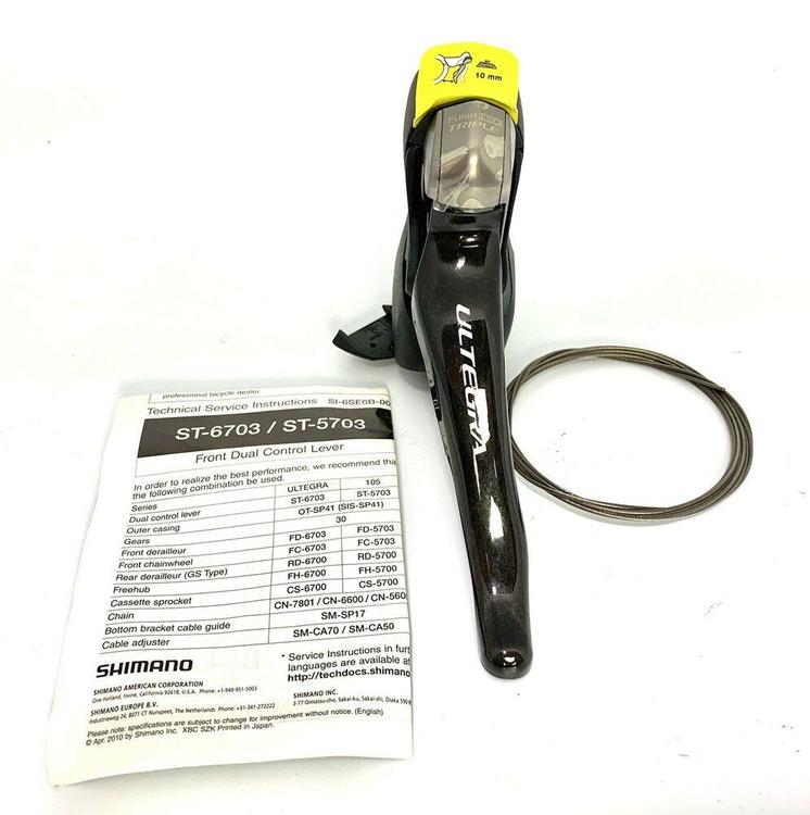 shimano ultegra 10 speed triple shifters