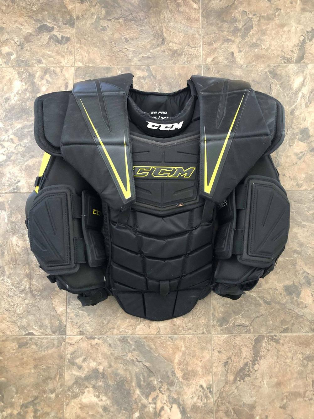 Senior XL CCM Premier Pro Chest and Arm Protector Pro Stock Goalie