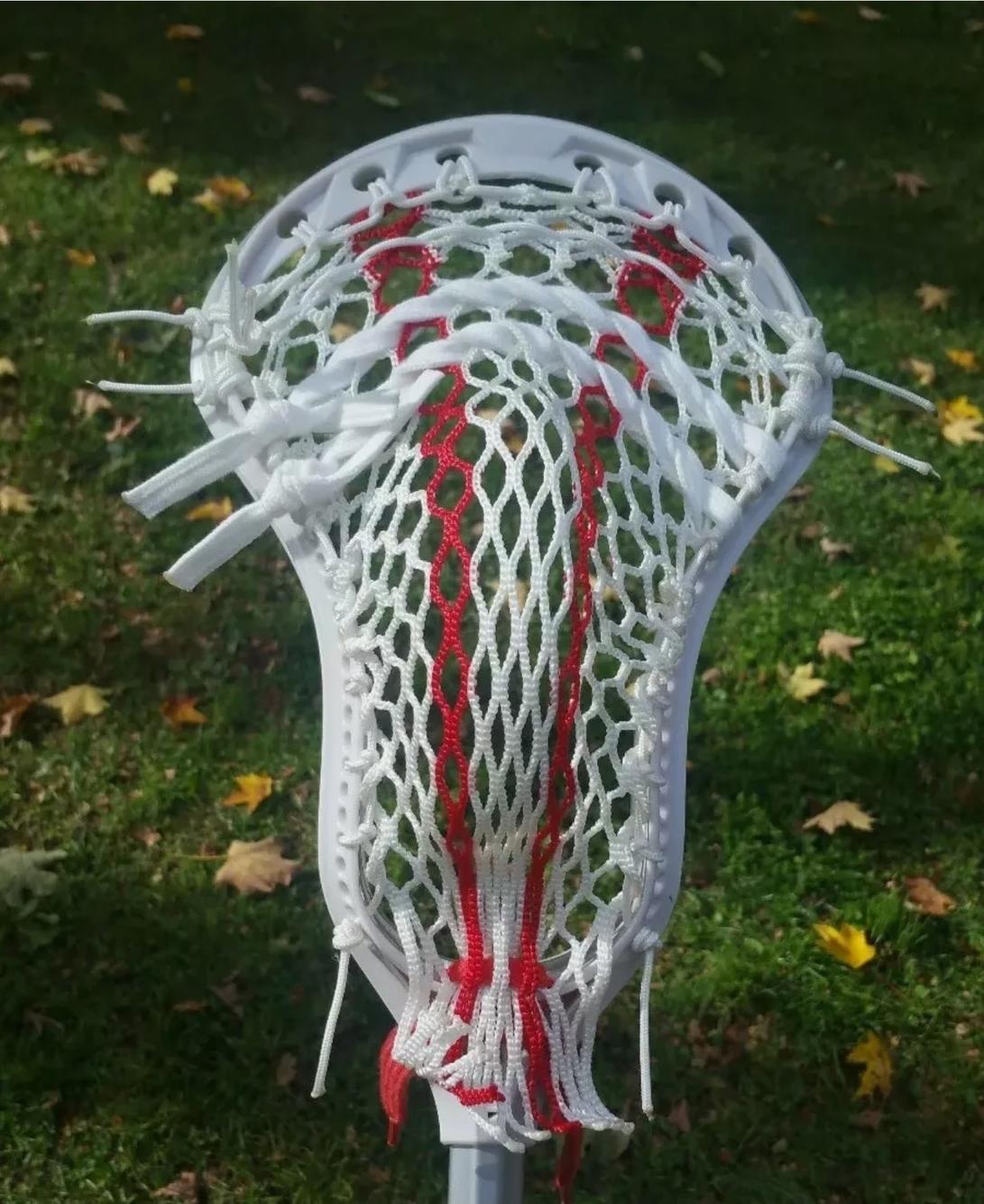 New Lacrosse Head Hand Strung w/ SemiSoft Mesh w/ Mid Pocket