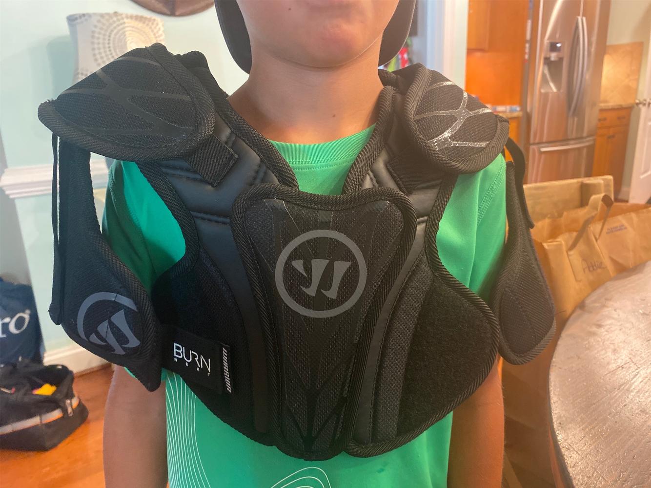 Warrior Used Youth Burn Next Shoulder Pads Lacrosse Protective