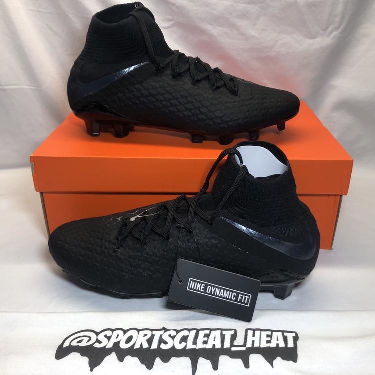 black hypervenom cleats