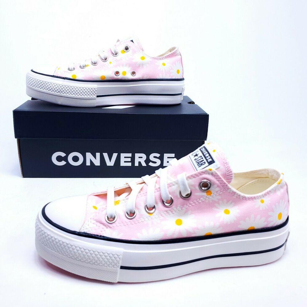 chuck taylor all star camp daisies platform