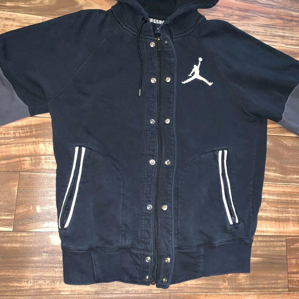 jordan varsity button up hoodie jacket