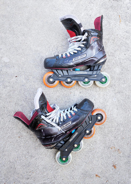 Bauer X800 Marsblade Inline Roller Chassis Size 8.5D with Labeda