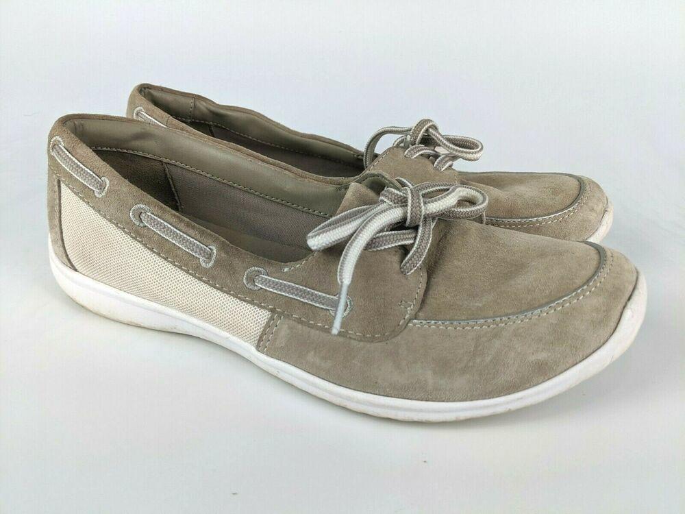 clarks suede boat shoes