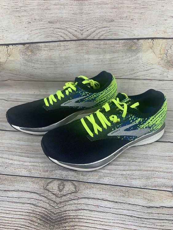 brooks neon yellow running shoes