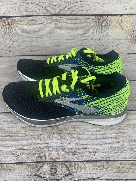 brooks neon yellow running shoes