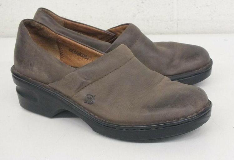 born leather slip on shoes