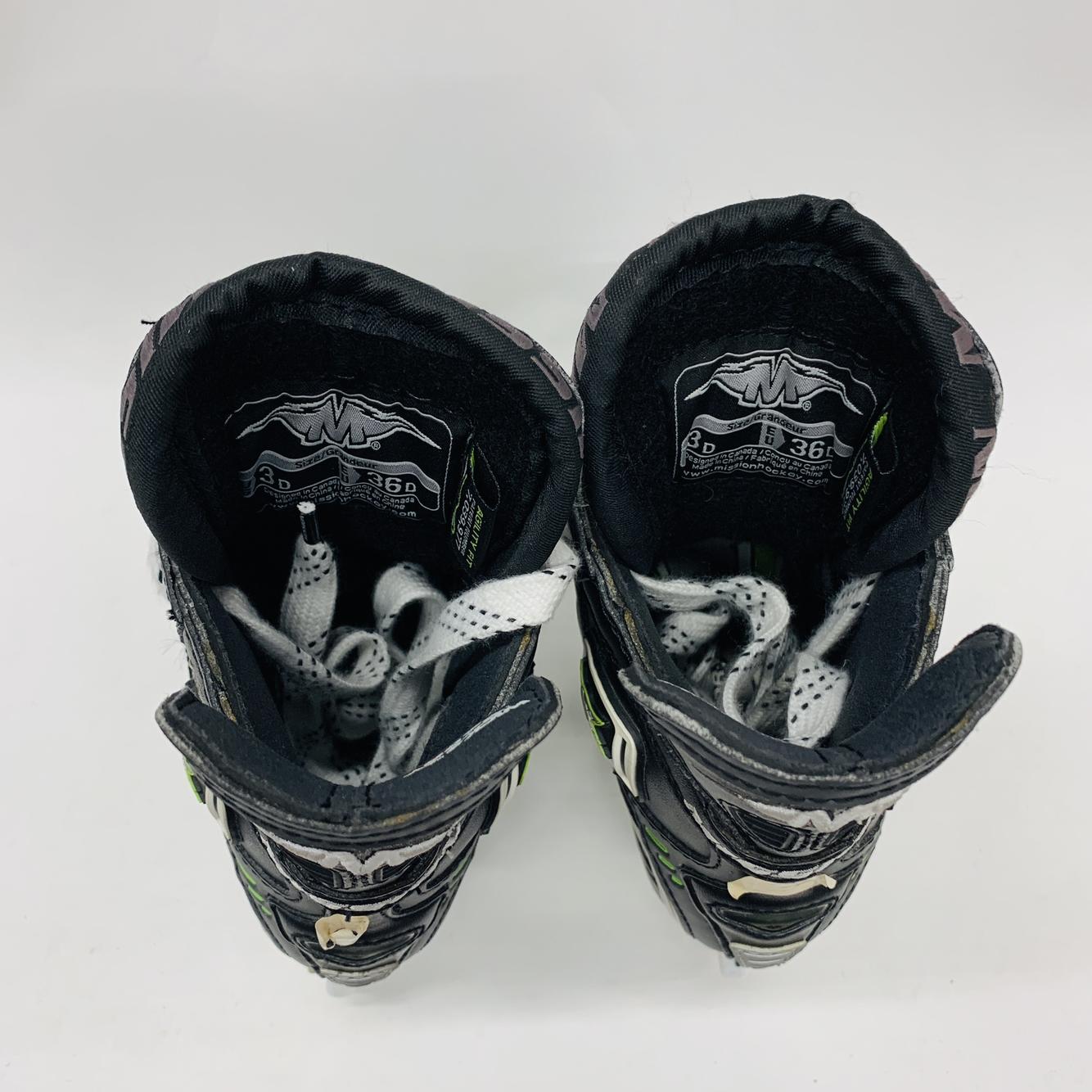 Junior Mission Fuel 120AG Regular Width Size 3 Hockey Skates SidelineSwap