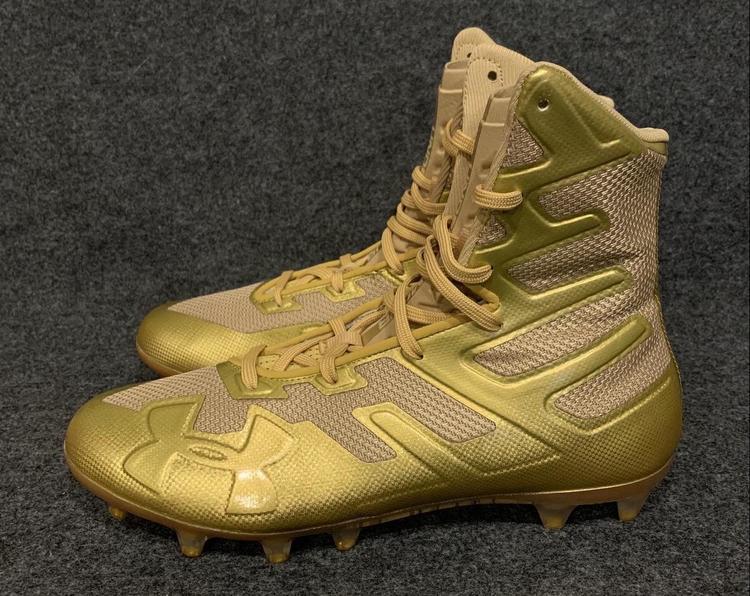 football gold cleats