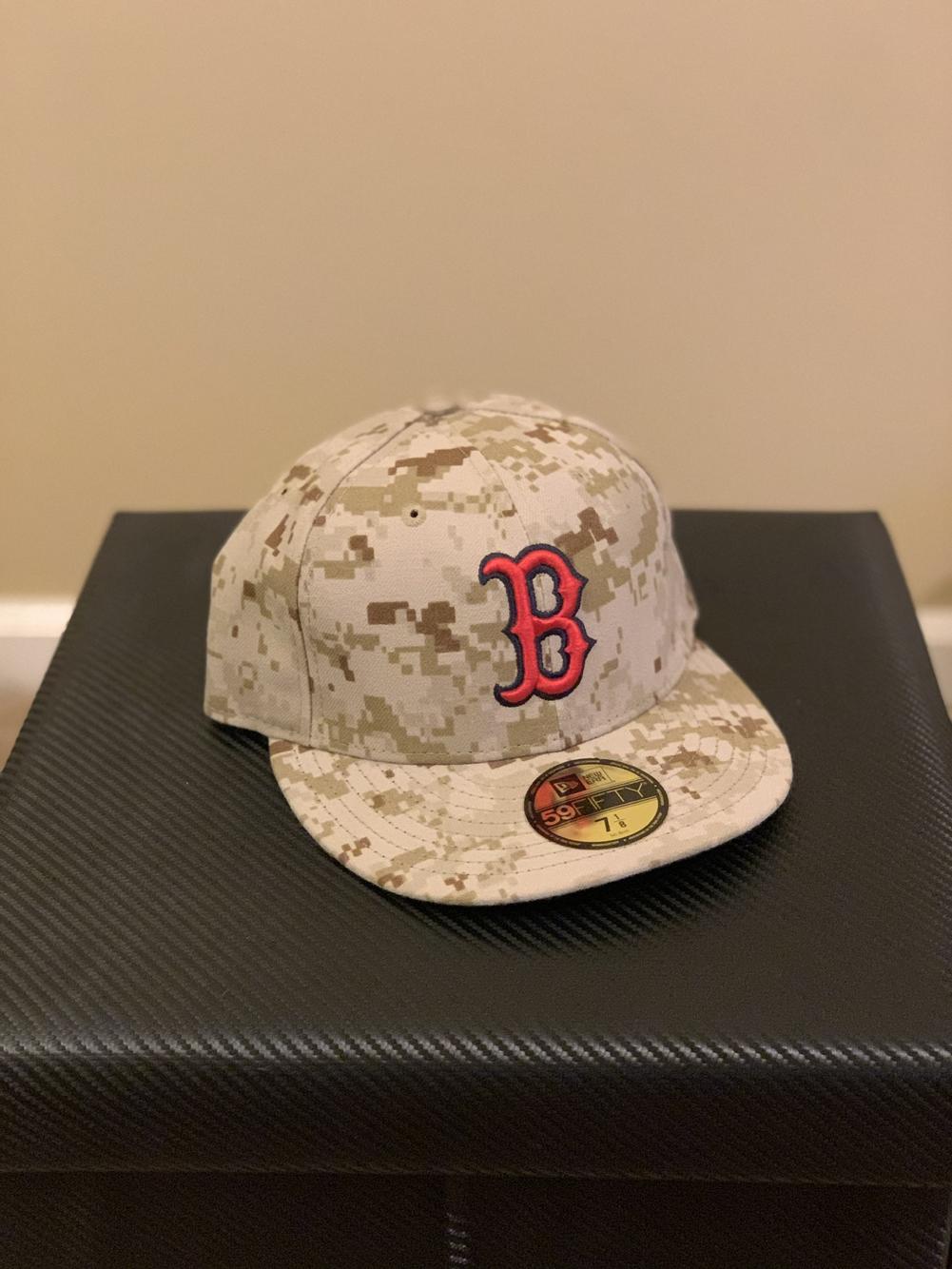 camo boston red sox fitted hat