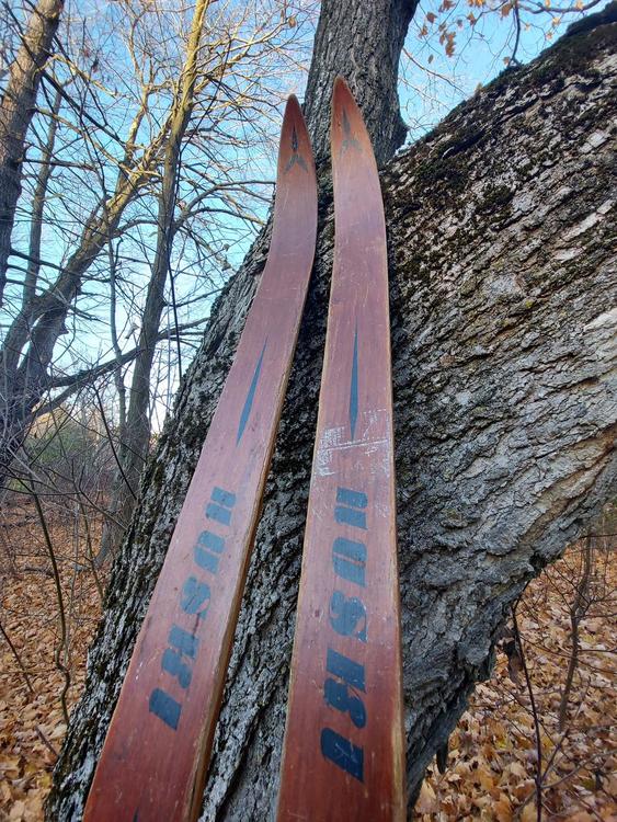 Backcountry HUSKI Classic Used Cross Country With Bindings Skiing Skis