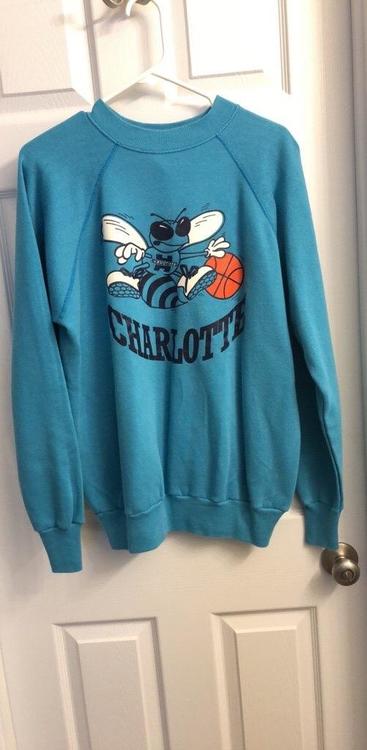 vintage charlotte hornets sweatshirt