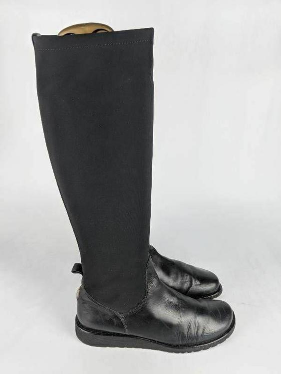 womens black riding boots size 8