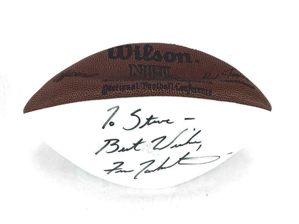 fran tarkenton autographed football