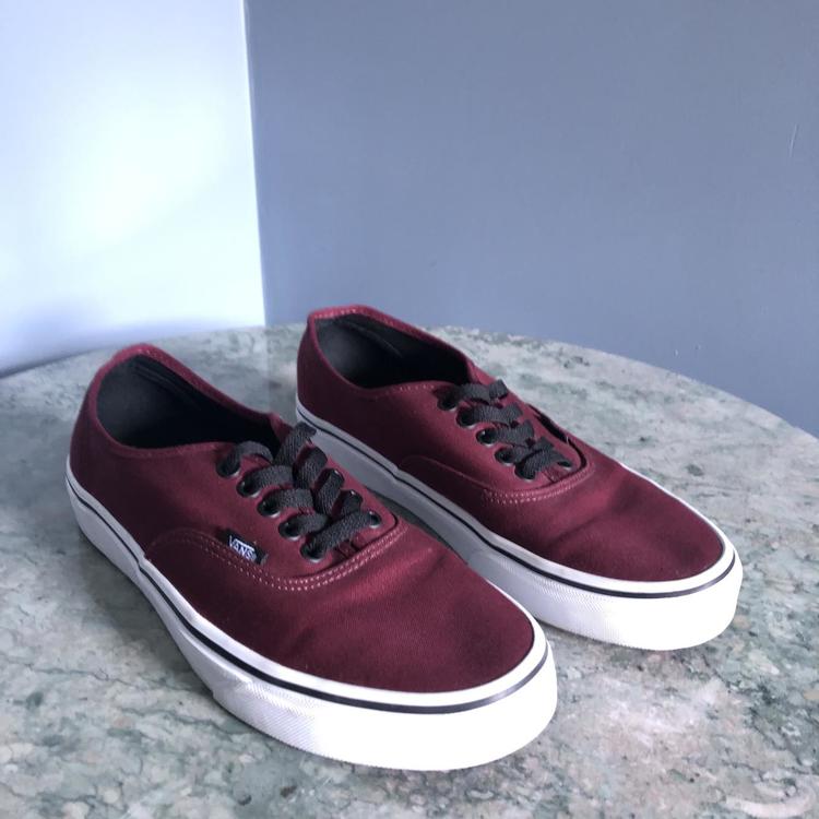 maroon and blue vans