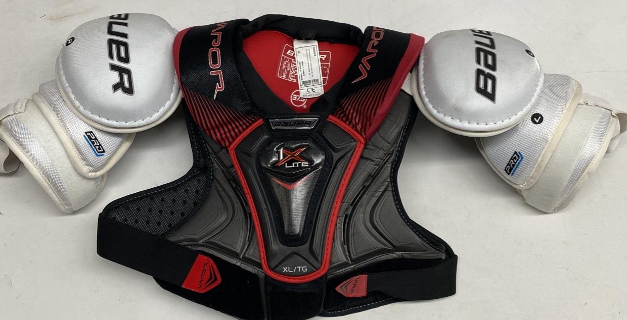 Bauer 1X Lite Pro Sr Shoulder Pads XLarge Pro Stock Used 2 (7114