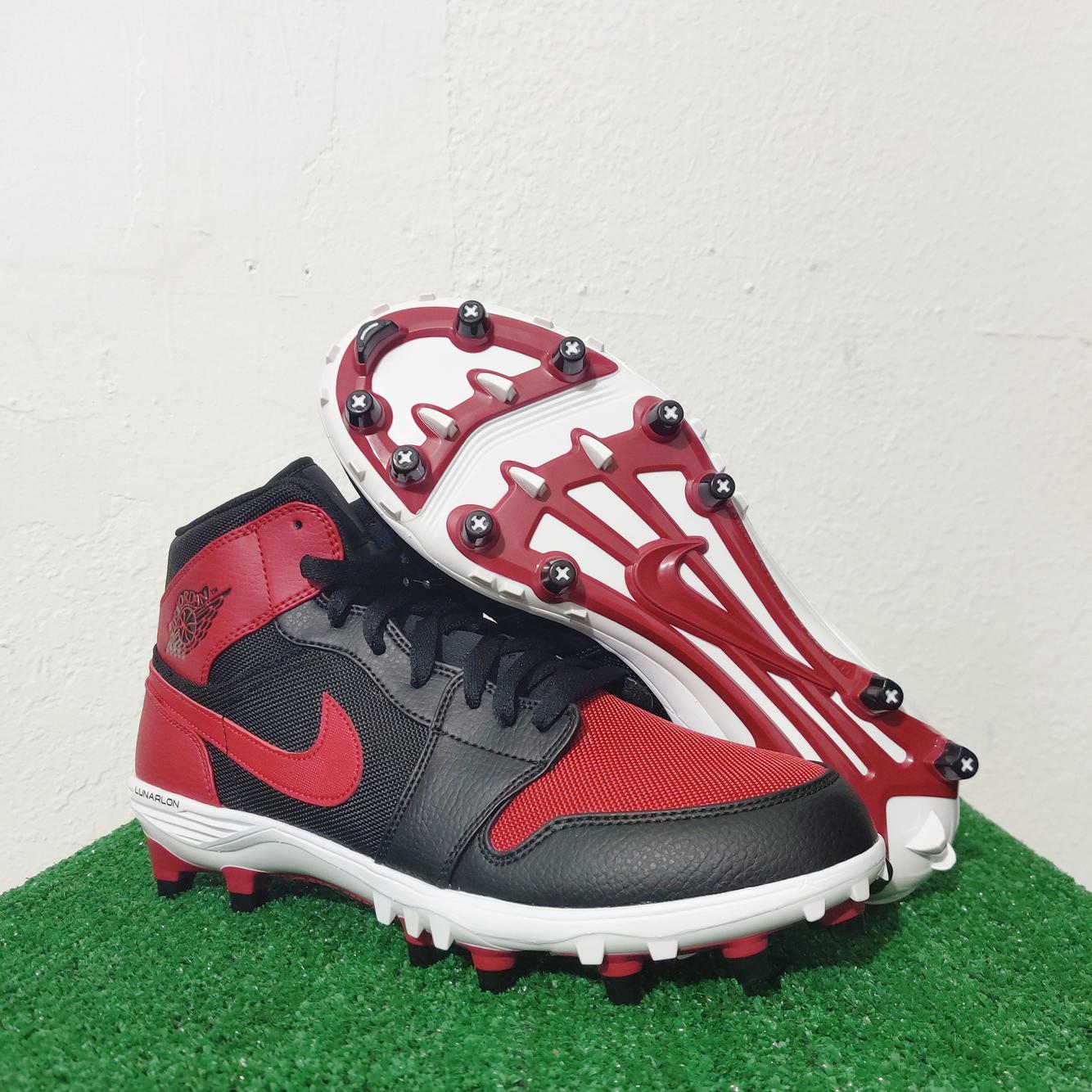 jordan 1 bred cleats
