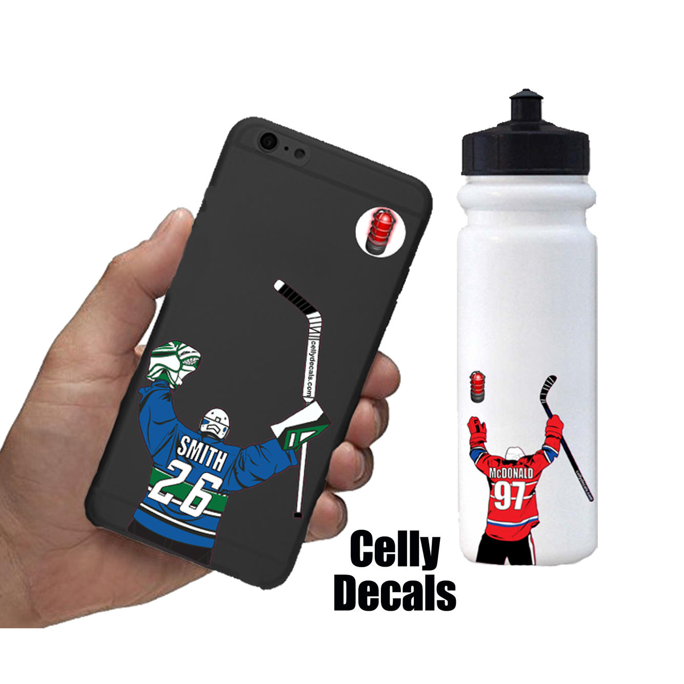 3 Pack Personalized Hockey Water Bottle Stickers Sidelineswap 3 Pack Personalized Hockey Water Bottle Stickers Sidelineswap