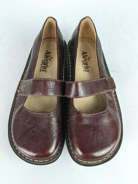 Alegria Feliz Women S 36 Us 6 Brown Le Leather Mary Janes Fel 102 Footwear Other - Alegria Leather Slip On Mary Janes With Adj Strap Tuscany Alegria Feliz Women S 36 Us 6 Brown Le Leather Mary Janes Fel 102 Footwear Other - Alegria Leather Slip On Mary Janes With Adj Strap Tuscany