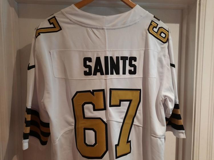 NEW ORLEANS SAINTS NFL 100 YEAR ANNIVERSARY JERSEY '67 45 on