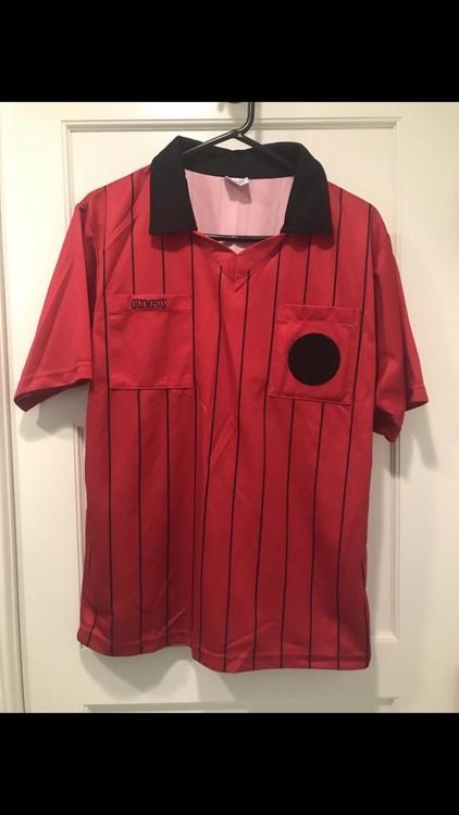 red referee shirt