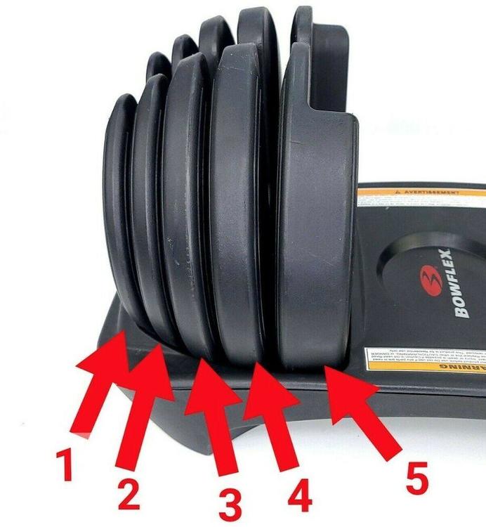 BOWFLEX SELECT TECH 552 SERIES 2, REPLACEMENT WEIGHT PLATE DISCS LK