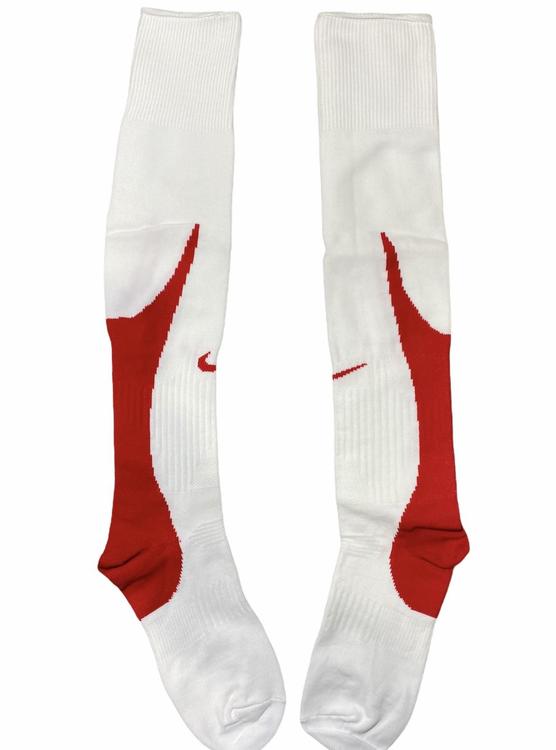 one pair of white nike socks