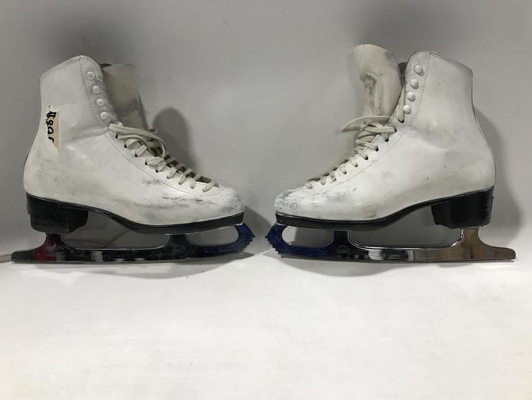 white ice skates size 5