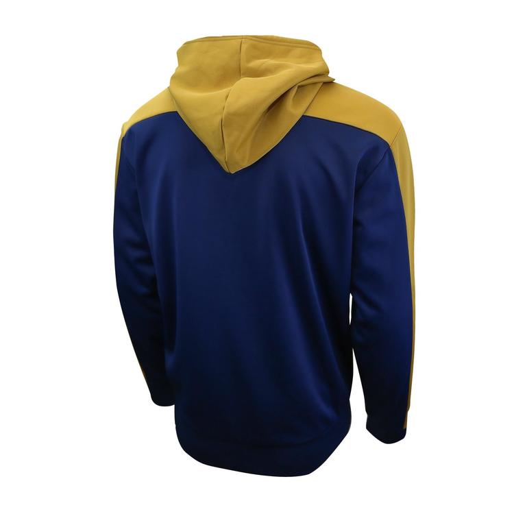 navy blue and gold hoodie