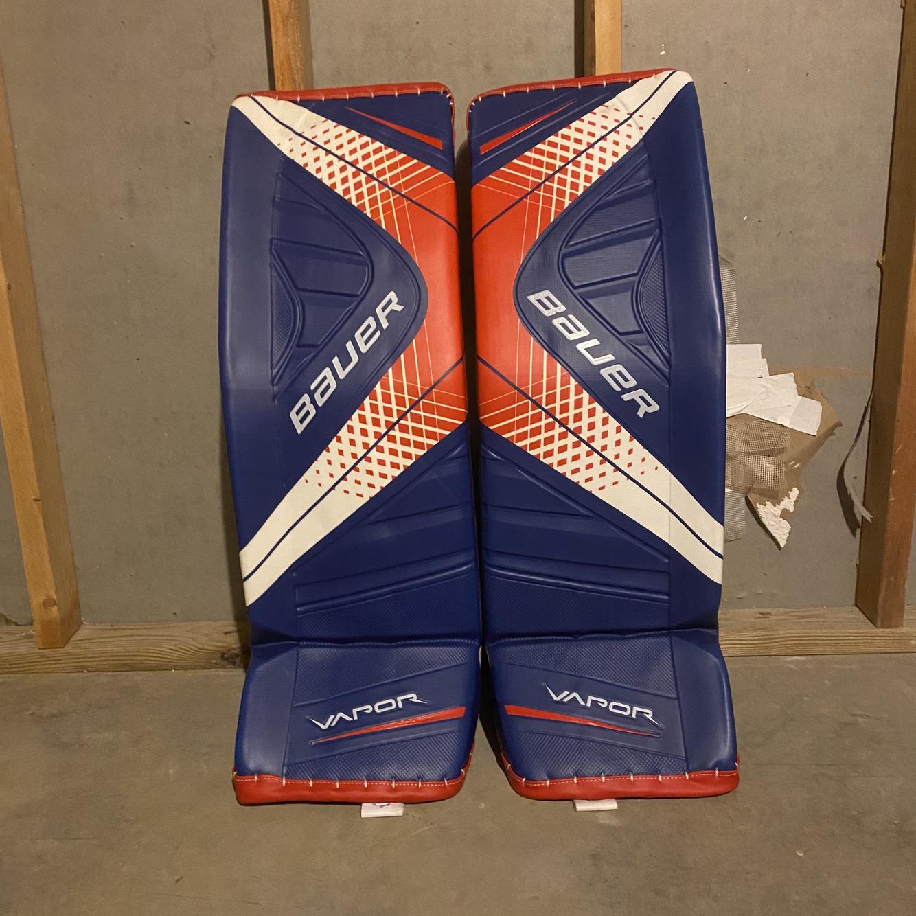 Bauer New Rare Demo Vapor 1X Leg Pads Custom Graphic Hockey Goalie