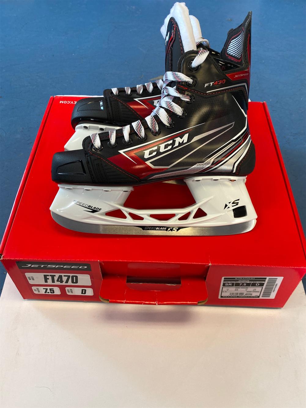 Senior CCM JetSpeed FT470 Regular Width Size 7.5 Hockey Skates SidelineSwap