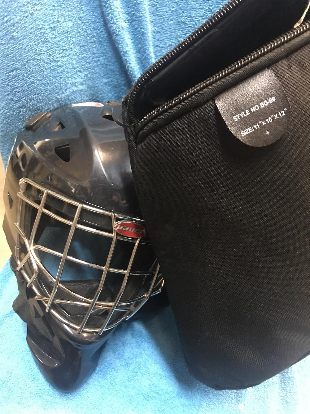 Black Itech Goalie Mask And Bag SidelineSwap