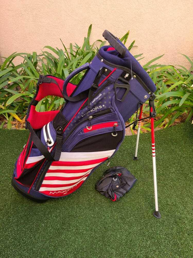 Maxfli 2019 Honors Plus Golf 14 Way Stand Bag, Red/White/Blue/Stars NEW! SidelineSwap
