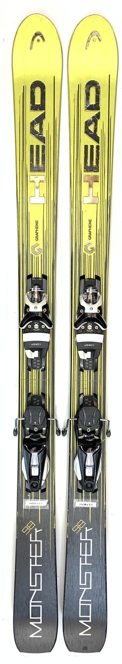 Used Head Monster 98 All Mountain Skis with Bindings Size 163