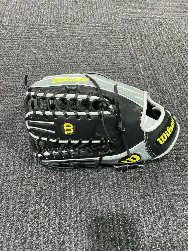 Wilson A2000 Superskin Grey/Black 12.75" Outfield Baseball Glove Lefty